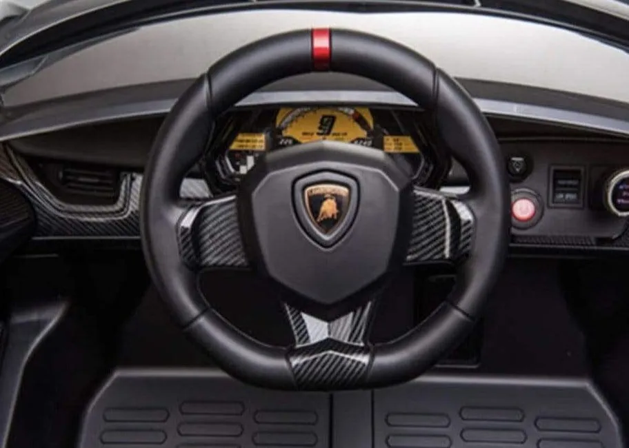 Licensed Lamborghini Veneno Exotic Kids Car with Bluetooth | Gray