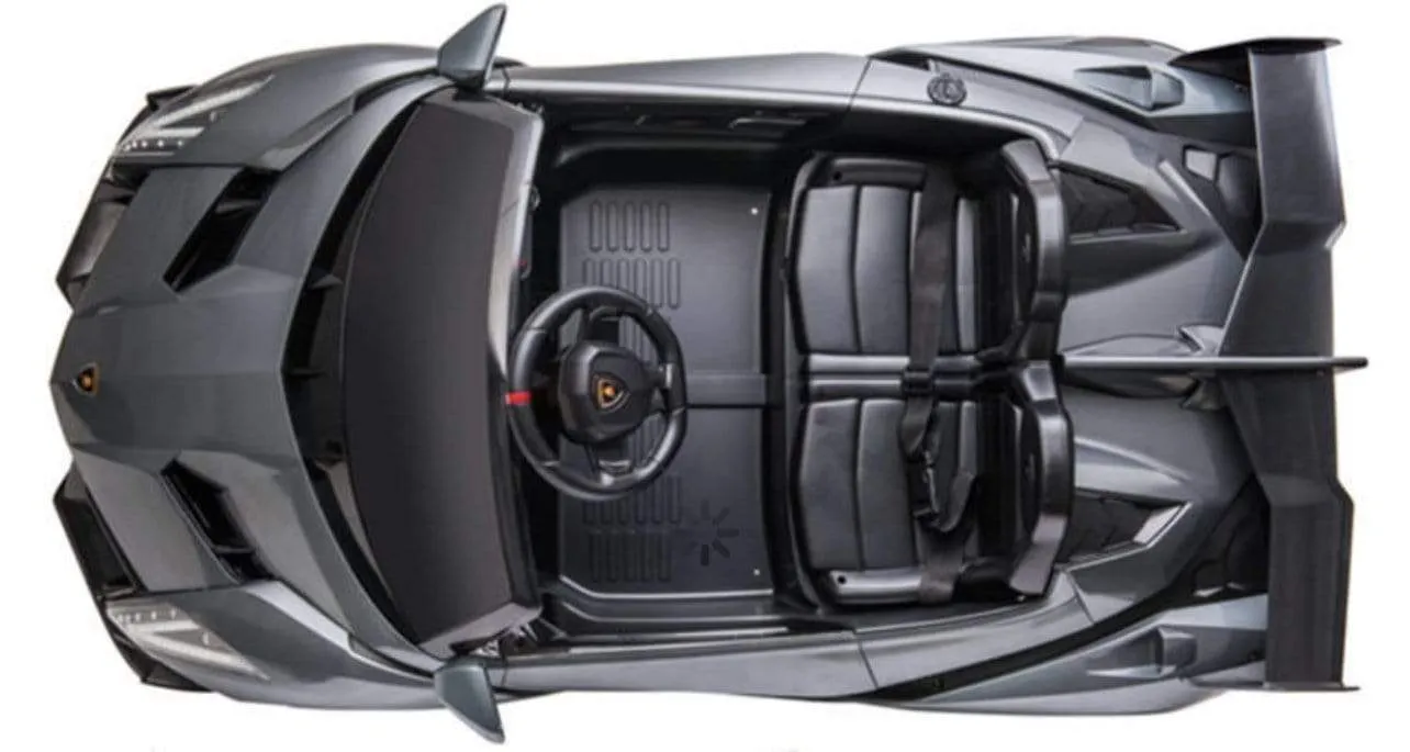 Licensed Lamborghini Veneno Exotic Kids Car with Bluetooth | Gray