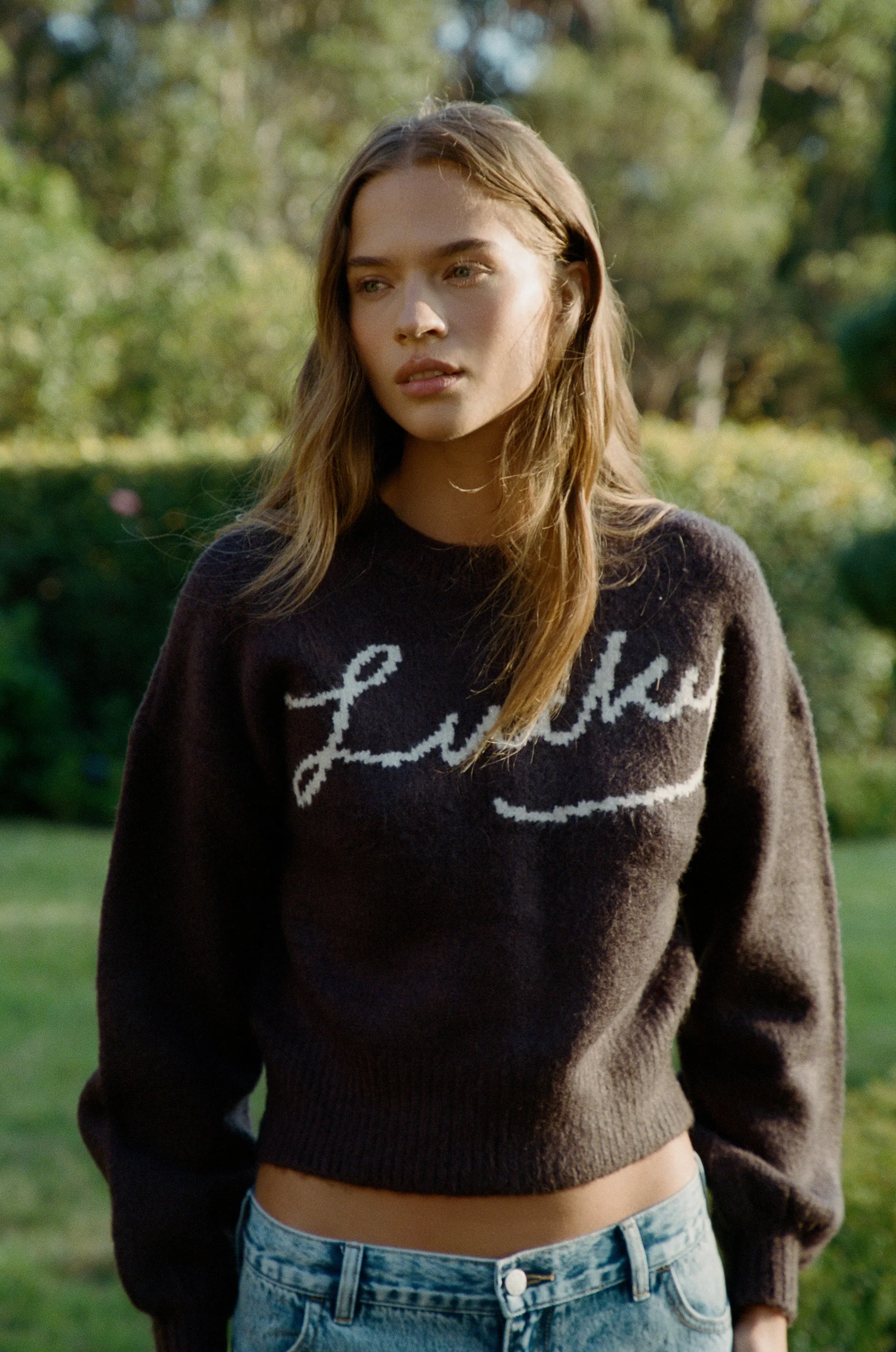 Lucky Days Sweater | Brown/Cream