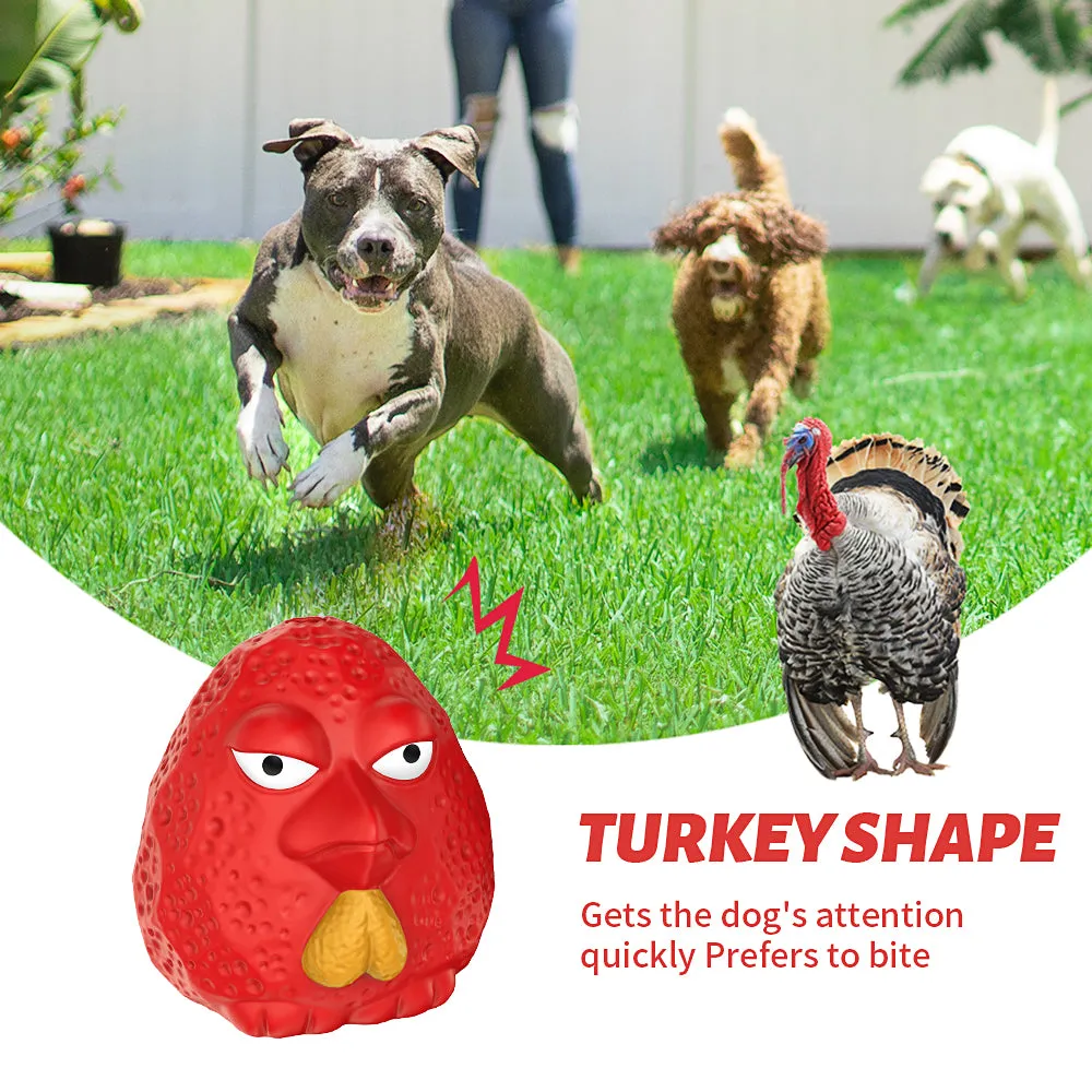 MASBRILL Rubber Dog Chew Toys, Treat Food Dispensing Dog Toys for Teeth Cleaning, Interactive Dog Toys for Small Medium Large Dogs