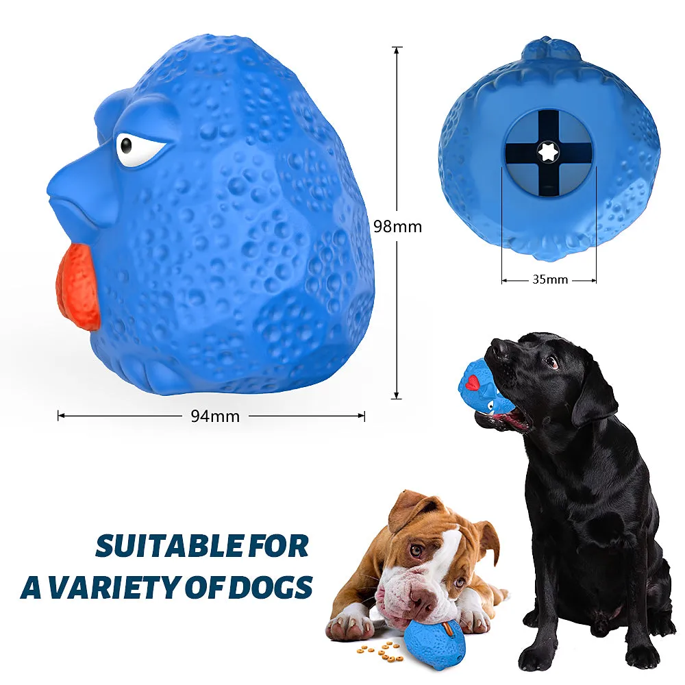MASBRILL Rubber Dog Chew Toys, Treat Food Dispensing Dog Toys for Teeth Cleaning, Interactive Dog Toys for Small Medium Large Dogs