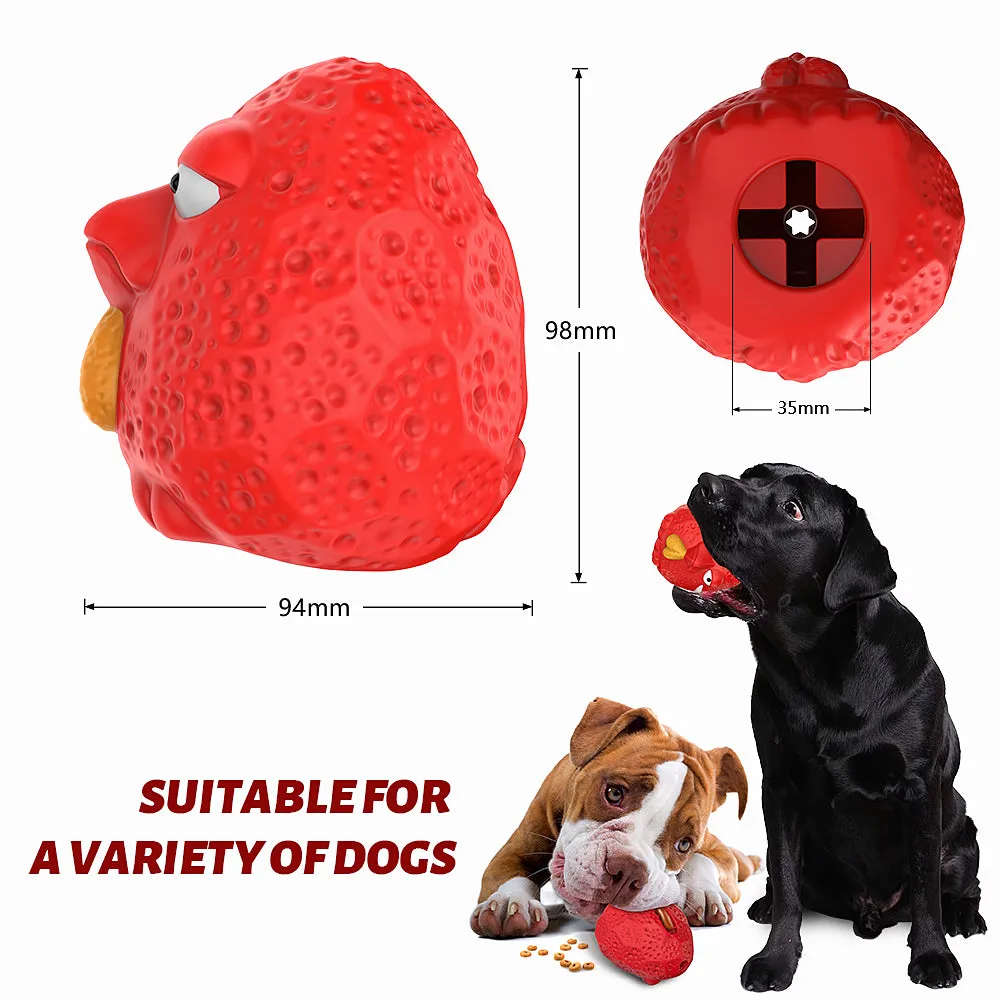 MASBRILL Rubber Dog Chew Toys, Treat Food Dispensing Dog Toys for Teeth Cleaning, Interactive Dog Toys for Small Medium Large Dogs