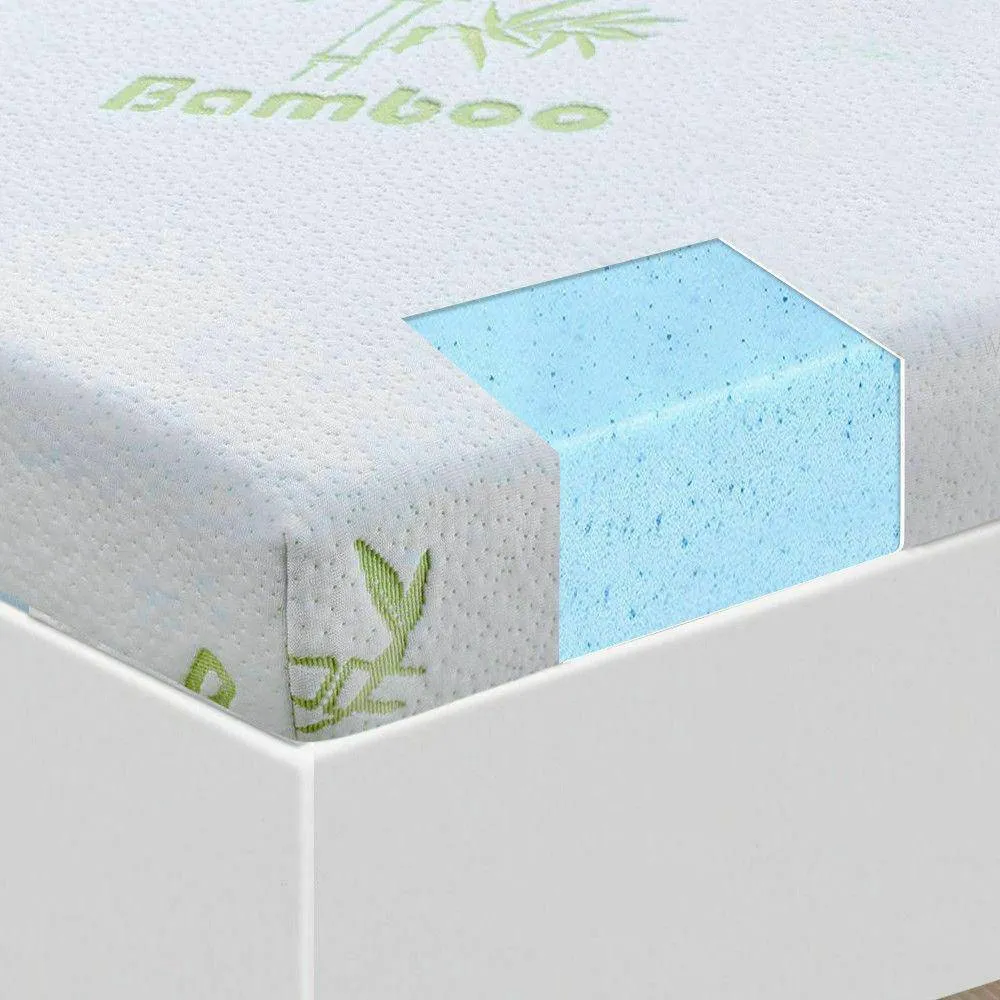 Memory Foam Mattress Topper DreamZ 5cm Thickness Cool Gel  Bamboo Fabric King