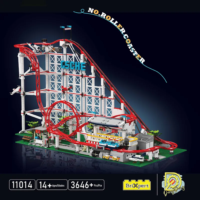 Motorized Looping Roller Coaster 3646pcs