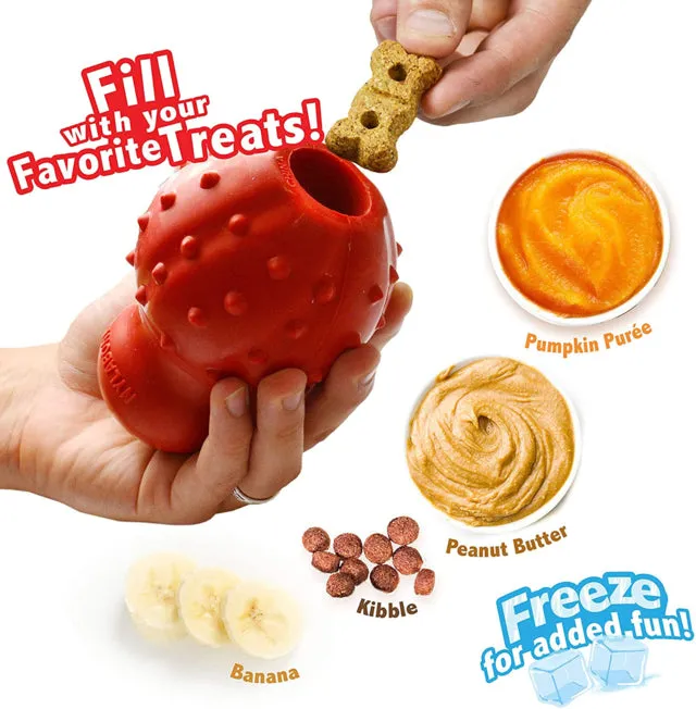 Nylabone Strong Stuffable Rhino Chew Cone Dog Toy