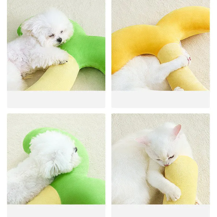 Orthopedic Pet Neck Pillow – Soft Support for Small Dogs & Cats