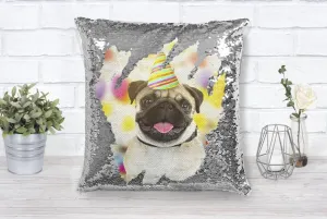 Personalized Pet Photo Sequin Pillow
