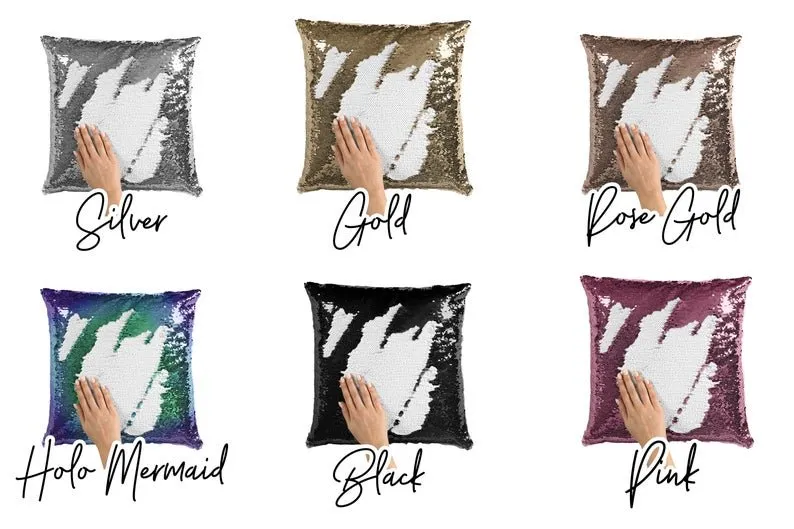 Personalized Pet Photo Sequin Pillow