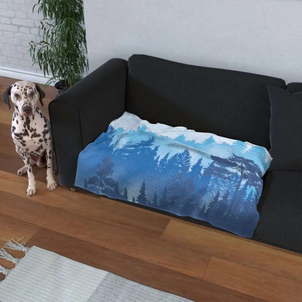 Pet Blanket Throw - Forrest Blue