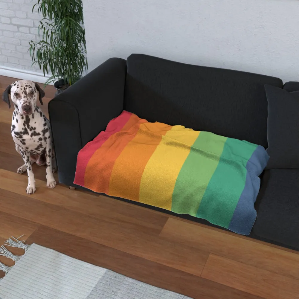 Pet Blanket Throw - Rainbow