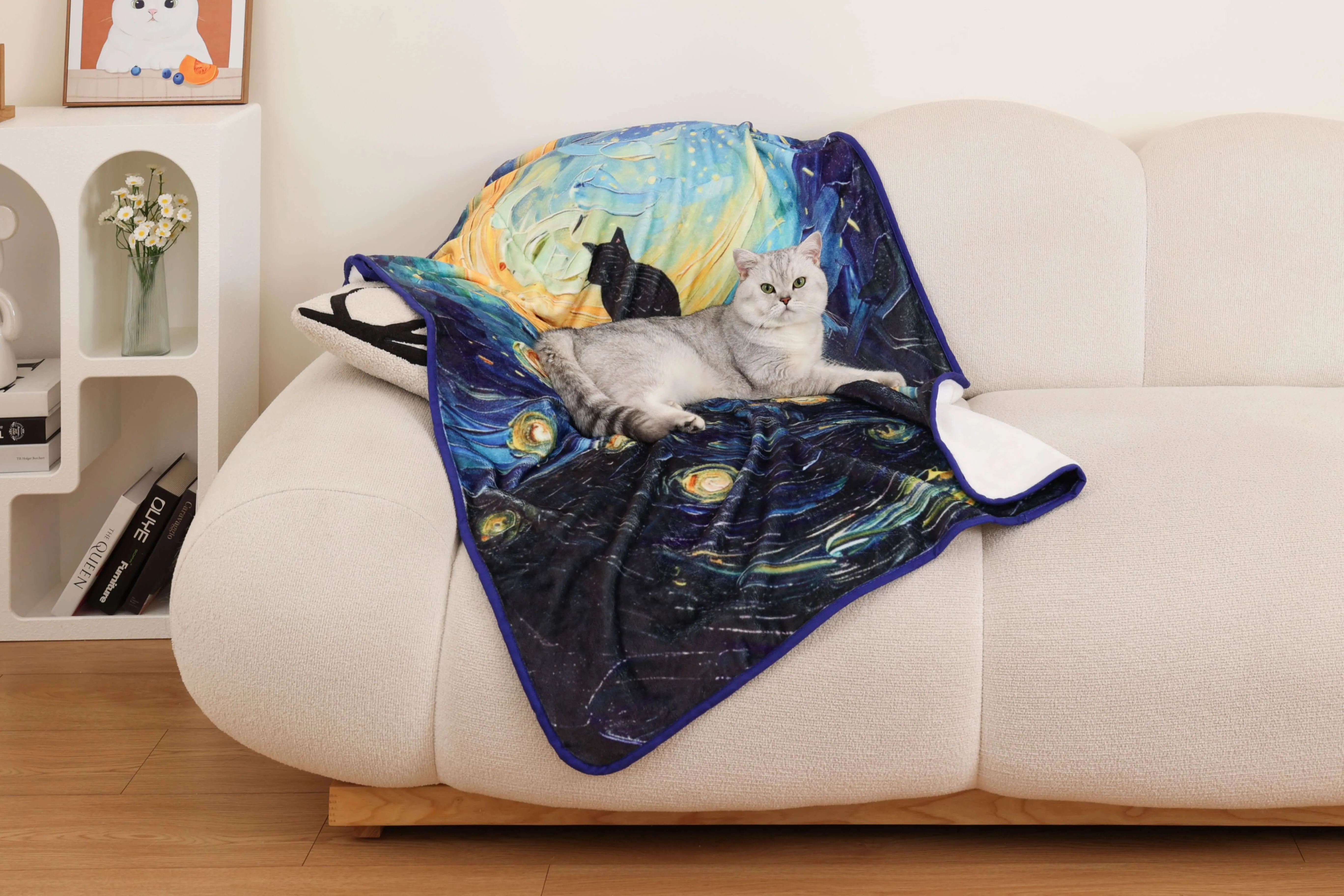 Pet Blanket - Travel-Friendly, Soothing & Machine Washable
