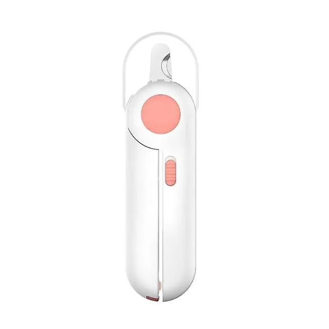 Pet nail tools led light pet nail trimmer anti-blood position nail clippers tool pet supplies hga006095-pink