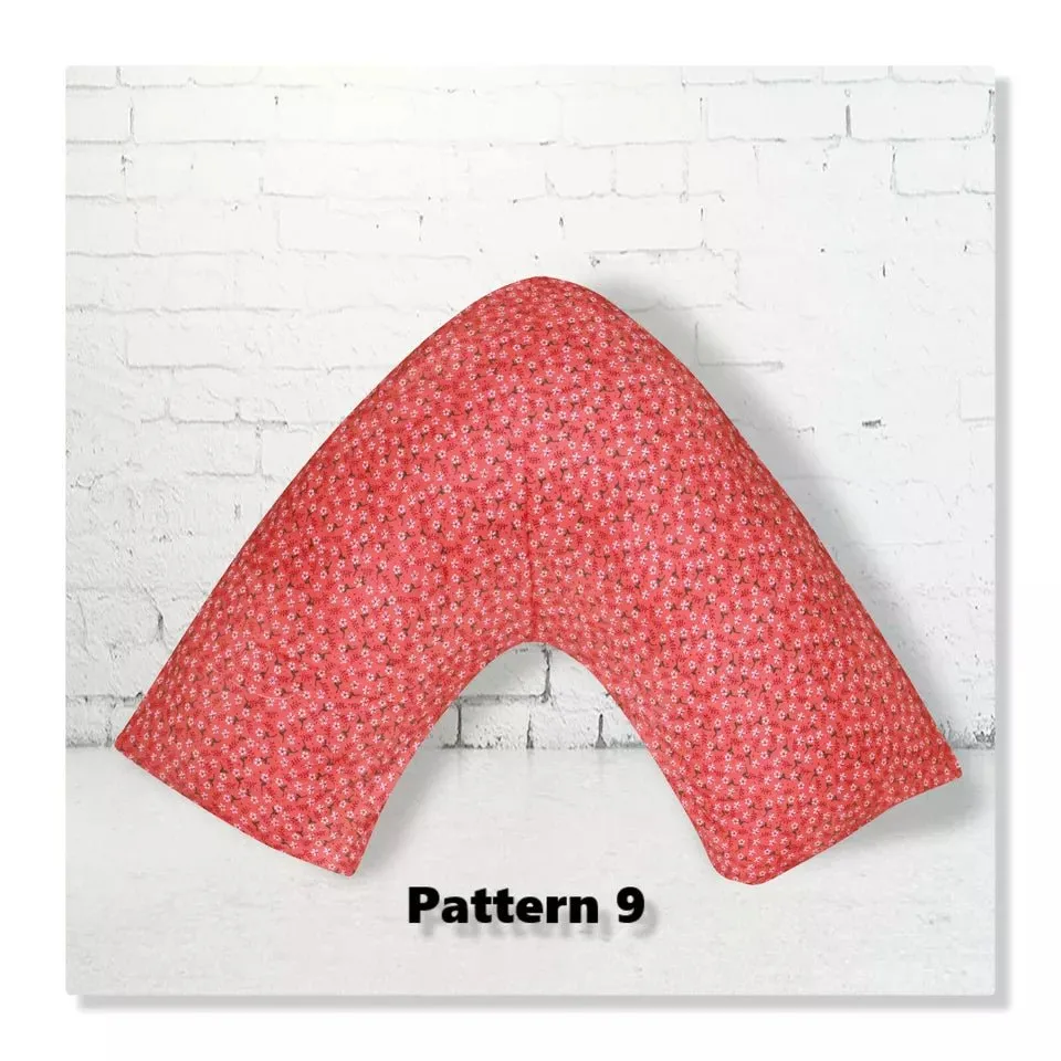 Polycotton Back & Neck Support Printed V Shaped Orthopedic//Pregnency Pilowcase