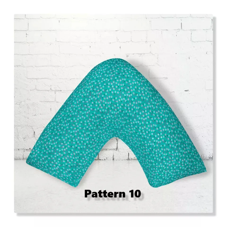 Polycotton Back & Neck Support Printed V Shaped Orthopedic//Pregnency Pilowcase