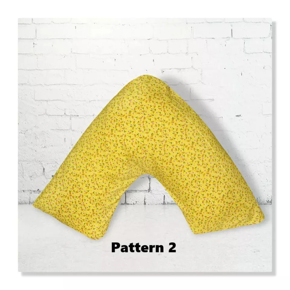Polycotton Back & Neck Support Printed V Shaped Orthopedic//Pregnency Pilowcase