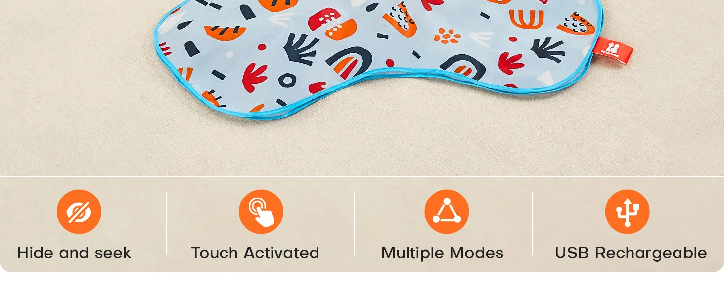 Potaroma Hide and Seek Cat Toys, in-The-Cover Unpredicatable Moving Feather, Interactive Kitten Wand Toy