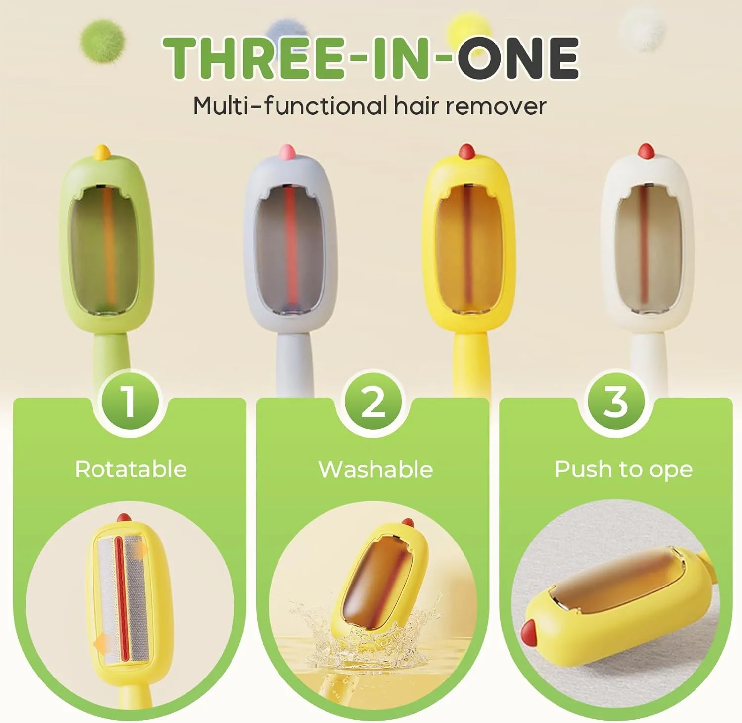 Reusable Lint Roller, 2025 New Upgraded Handheld Lint Brushes, Portable Washable Lint Rollers, Household Multipurpose Piller Remover for Clothes,Blanket,Bed Sheet (White)