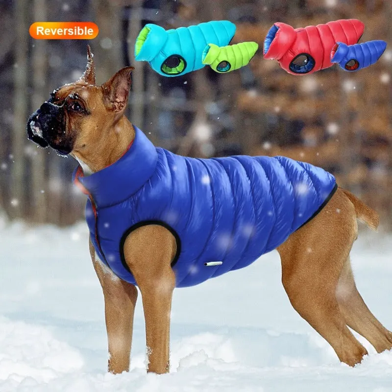 Reversible Waterproof Parka Large Dog Vest