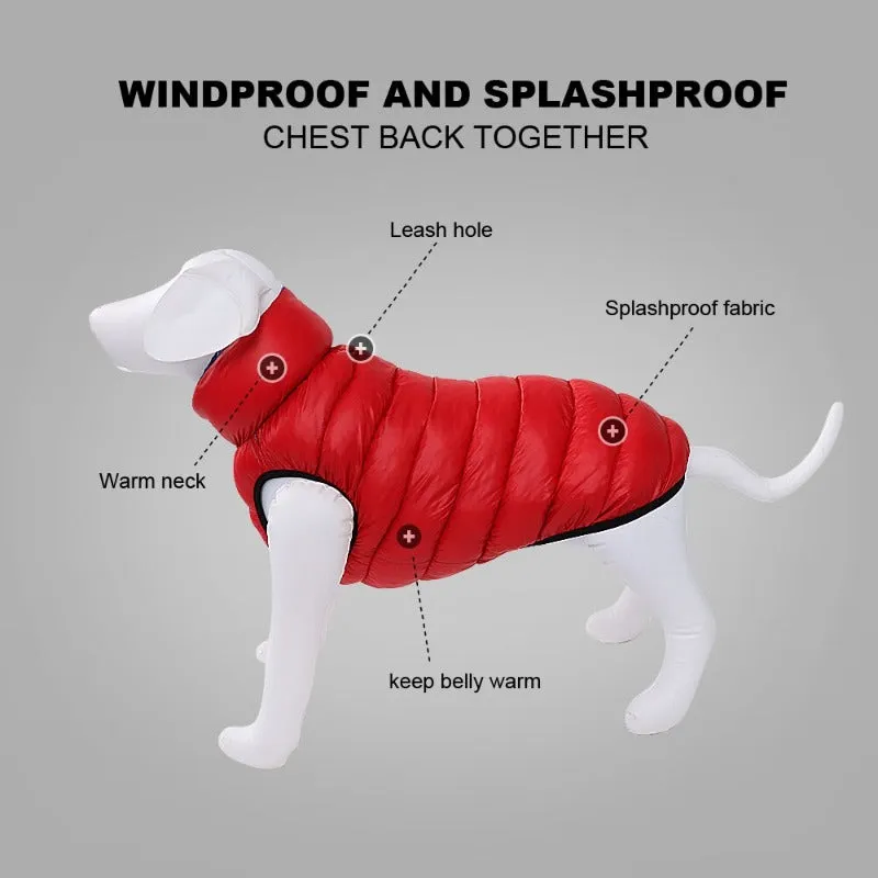 Reversible Waterproof Parka Large Dog Vest
