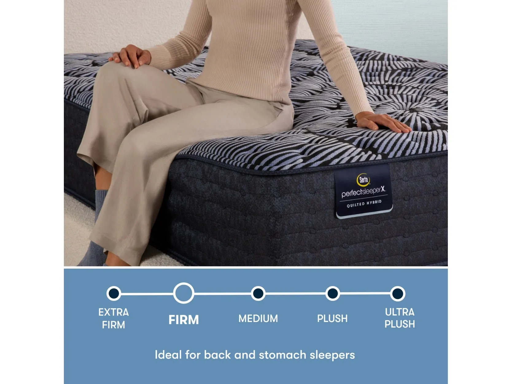 Serta Perfect Sleeper X Knox Firm Queen Hybrid Mattress