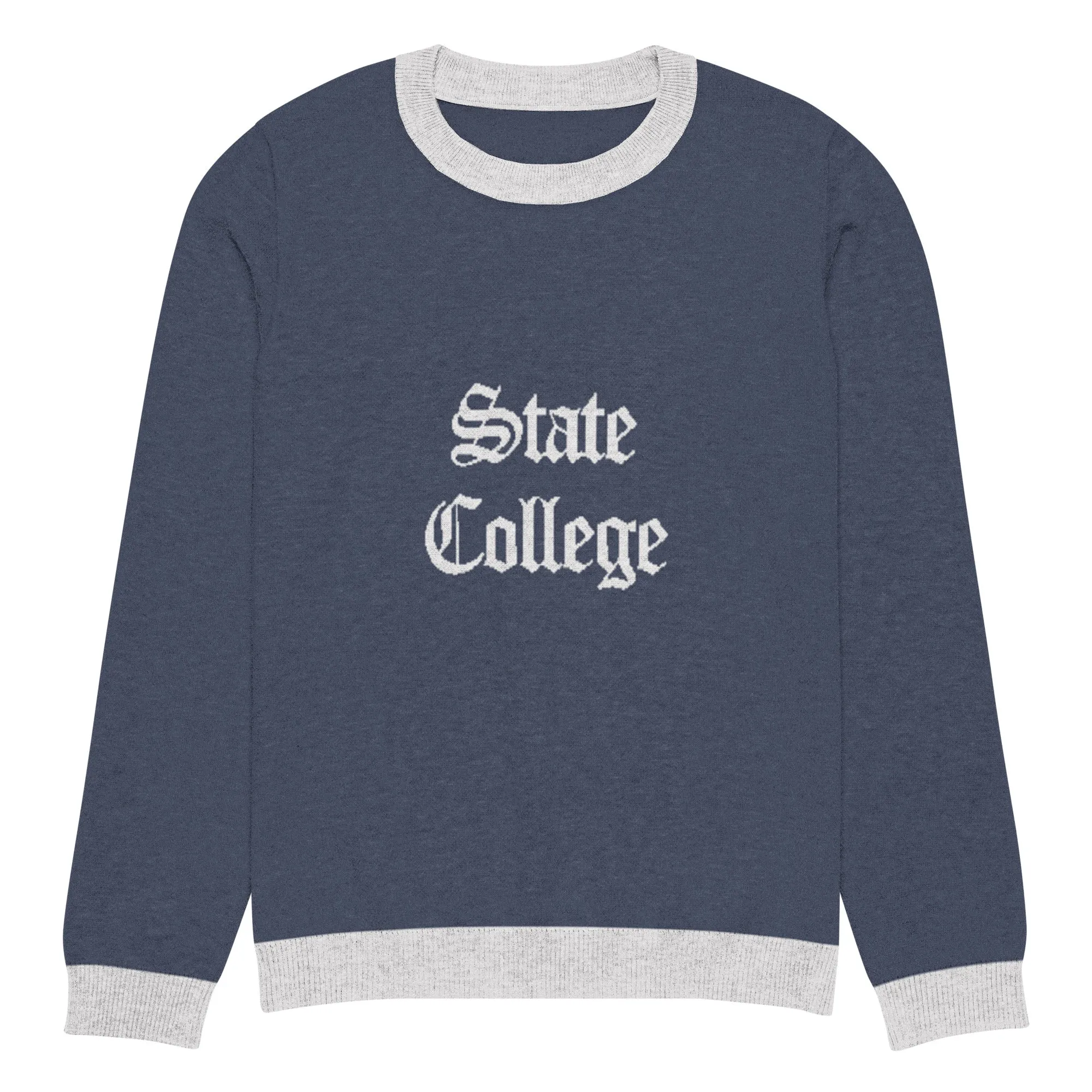 State College Pennsylvania  Vintage Knitted crew neck sweater