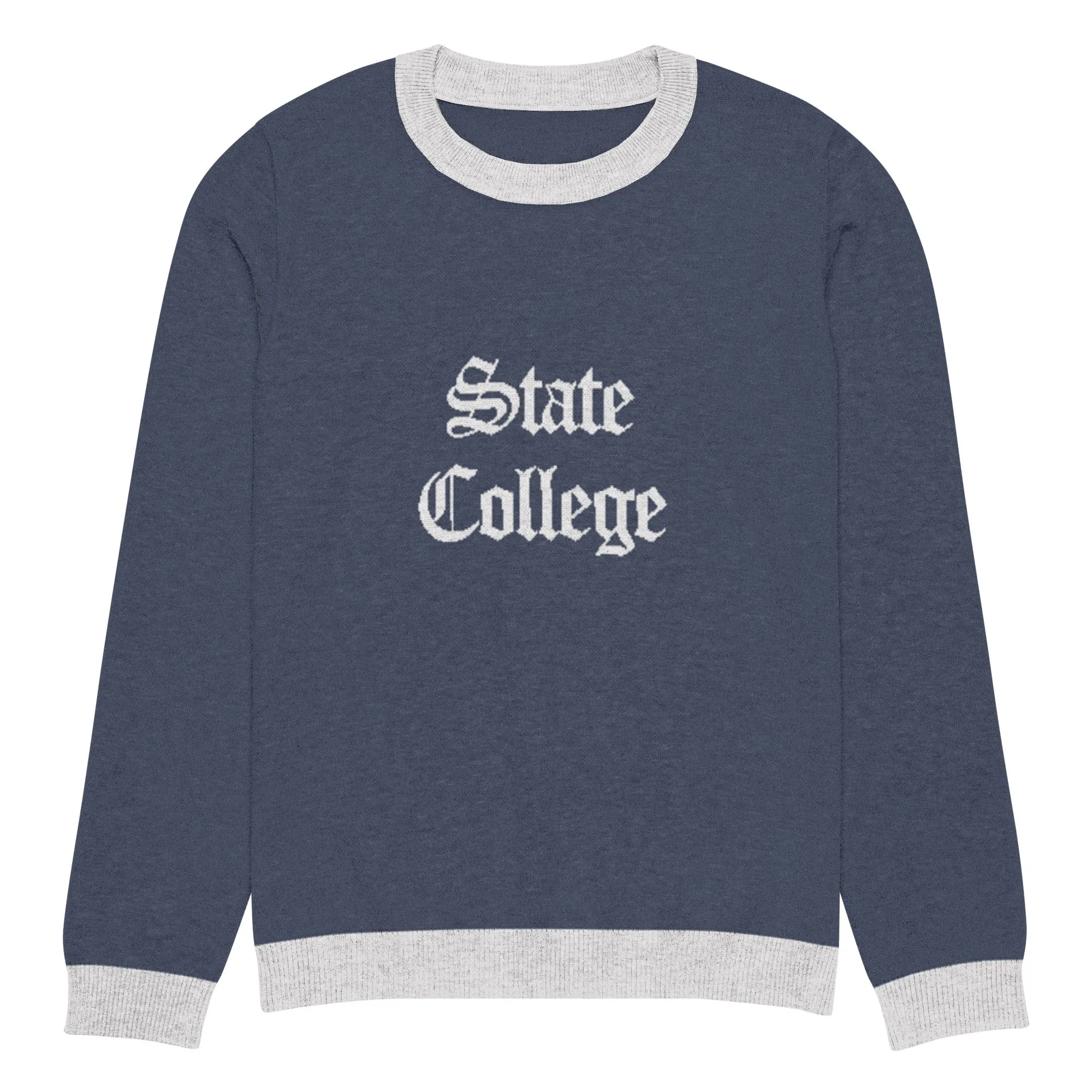 State College Pennsylvania  Vintage Knitted crew neck sweater