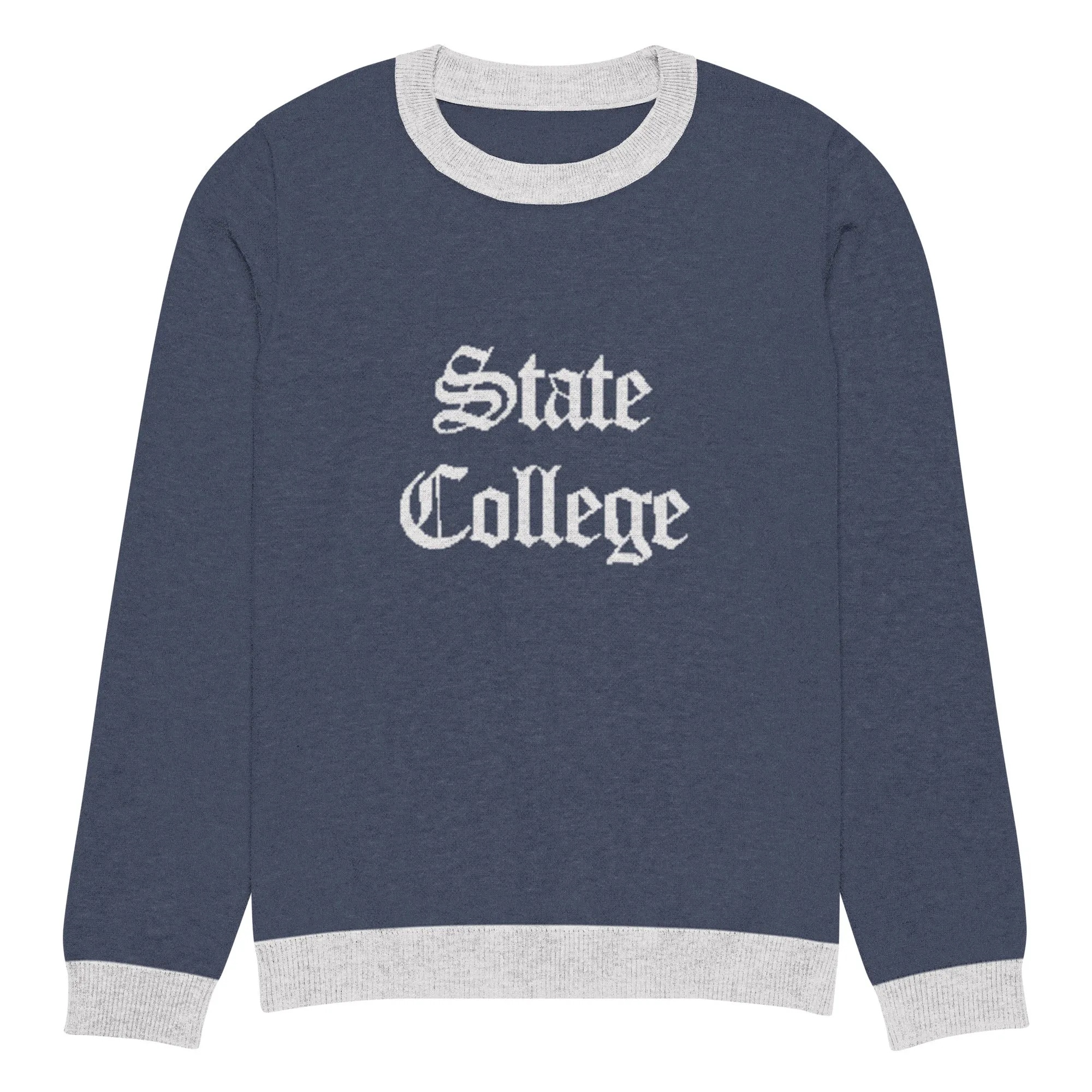 State College Pennsylvania  Vintage Knitted crew neck sweater