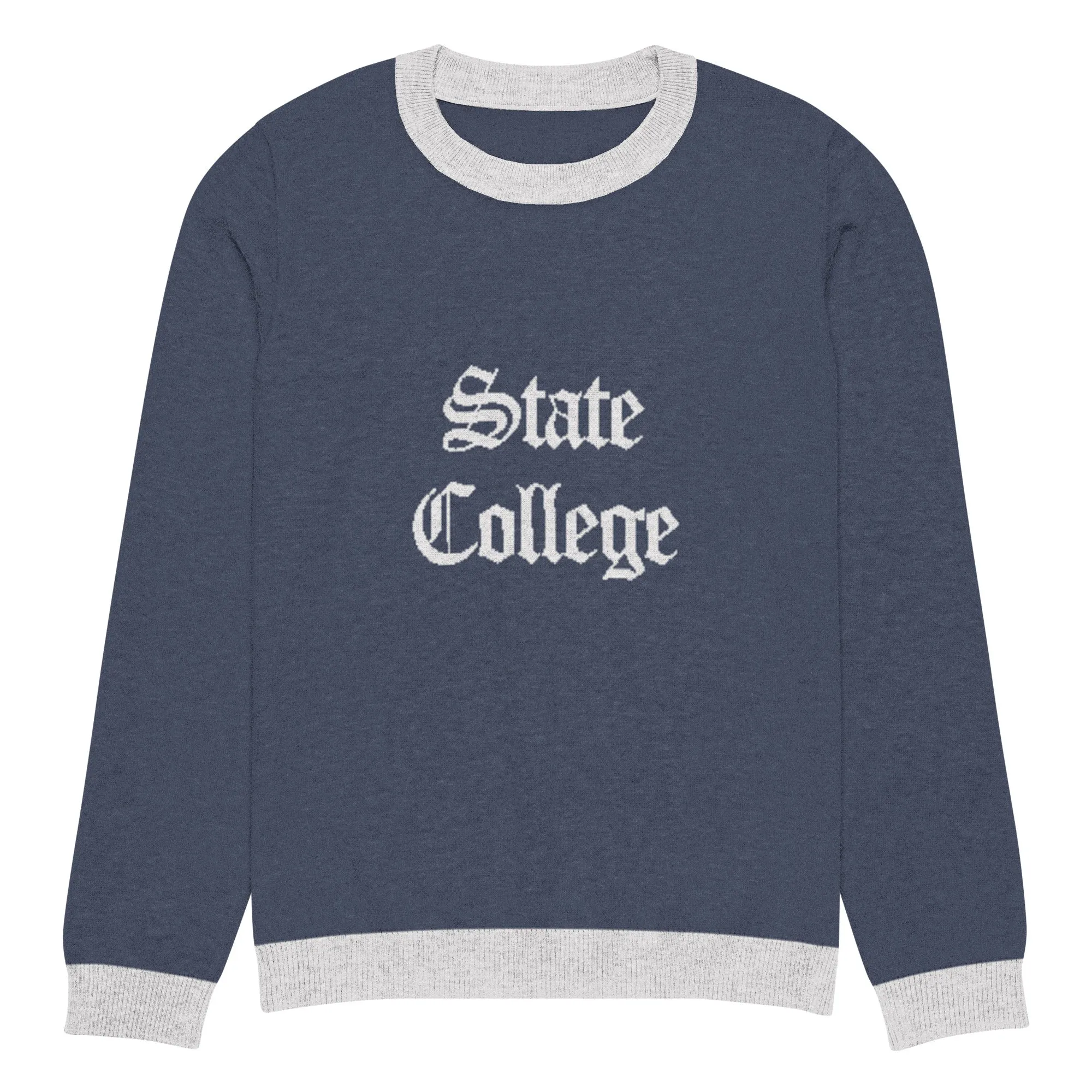 State College Pennsylvania  Vintage Knitted crew neck sweater