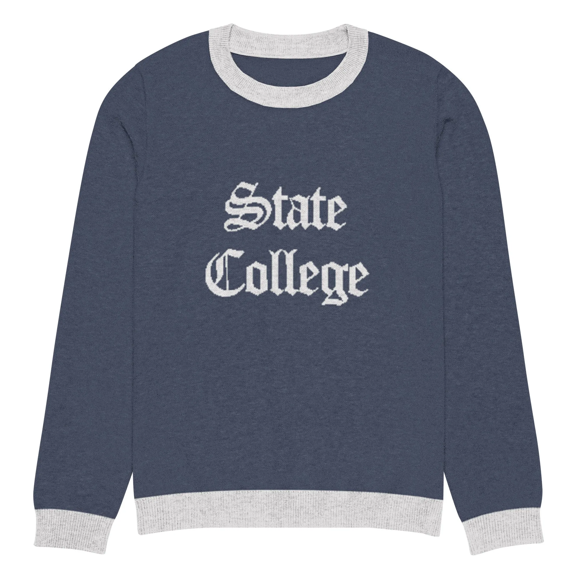 State College Pennsylvania  Vintage Knitted crew neck sweater