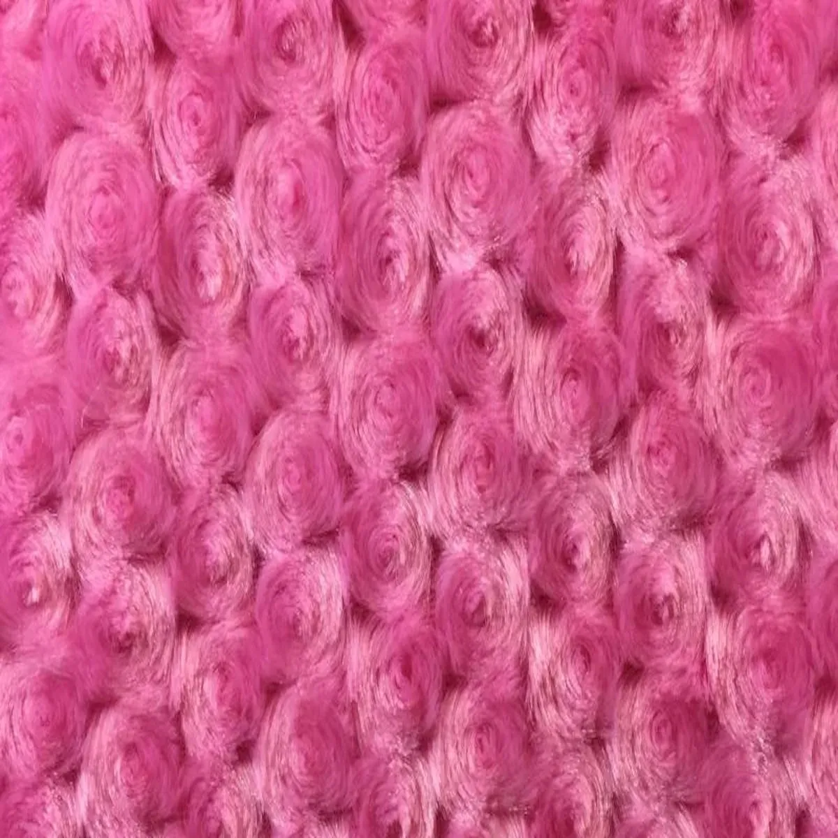 Swirl Rosebud Faux Fur Fabric