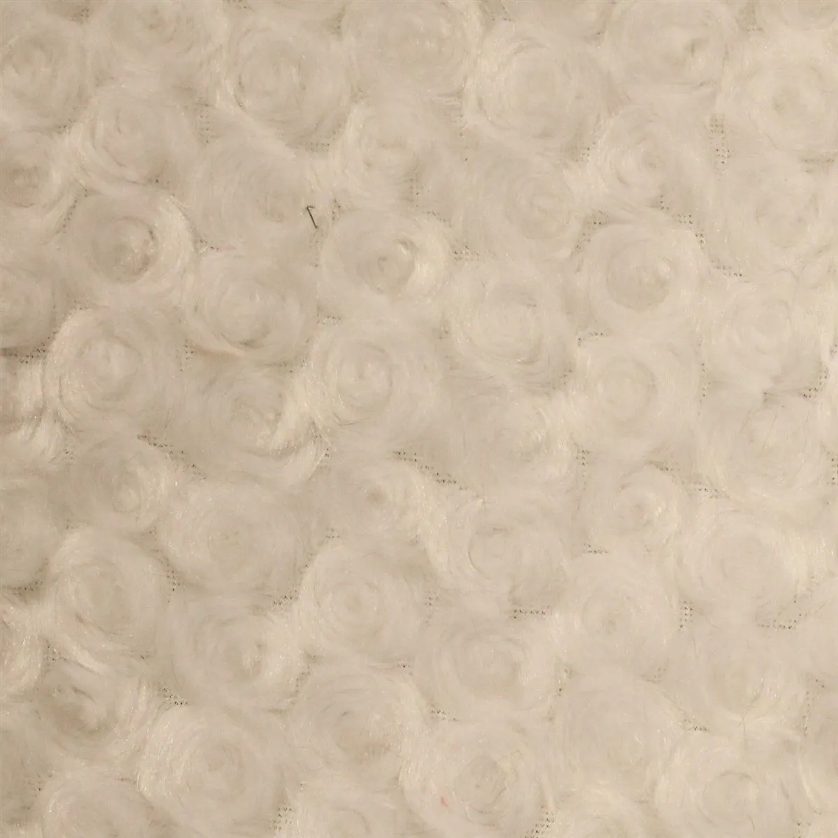 Swirl Rosebud Faux Fur Fabric
