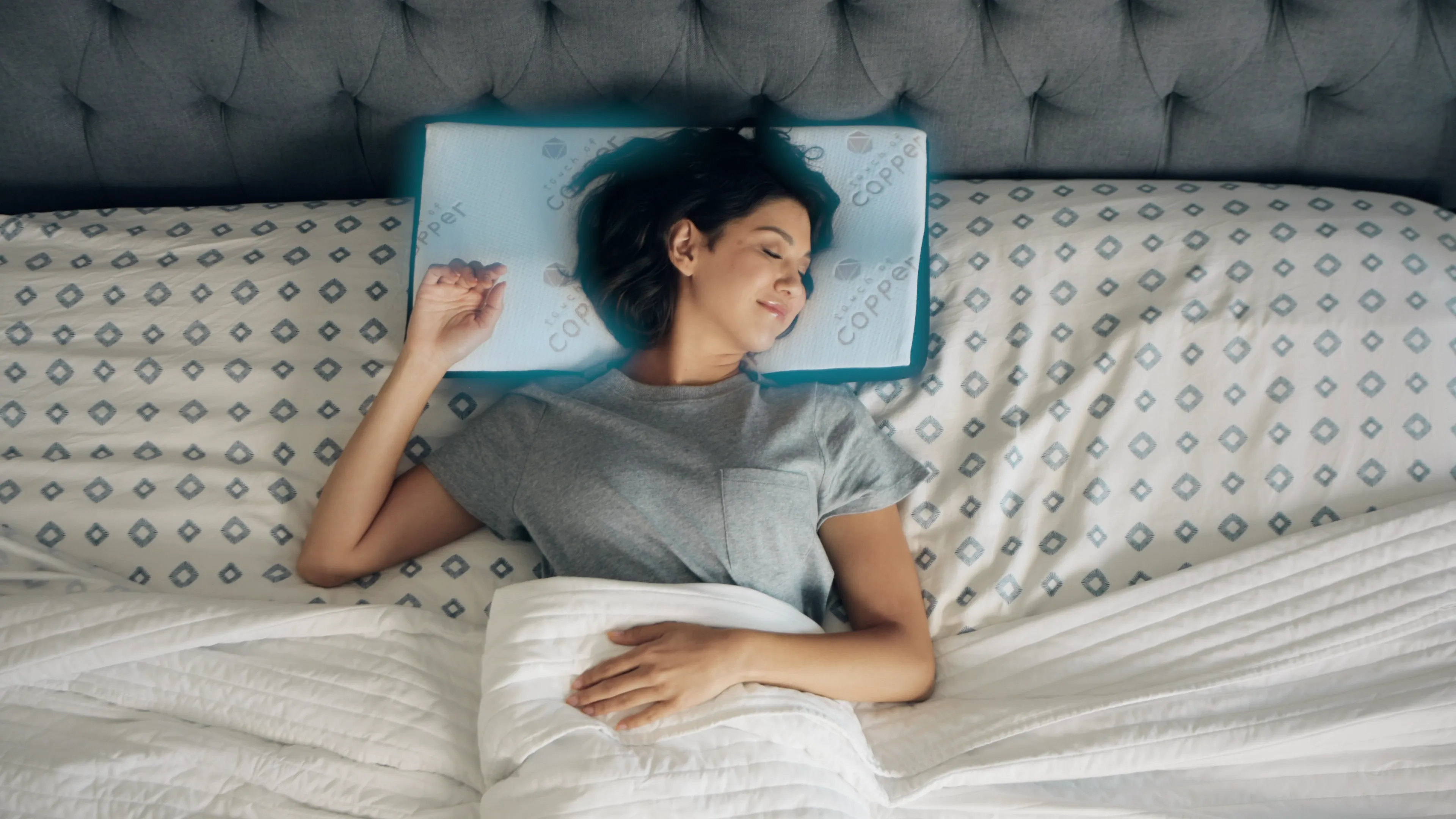The Copper Snore Relief pillow