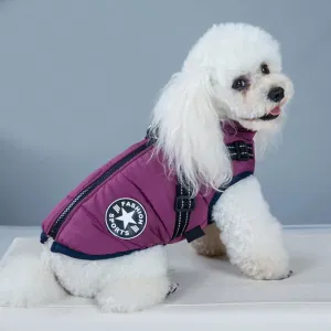 Waterproof Winter Dog Coat With Built-In Harness