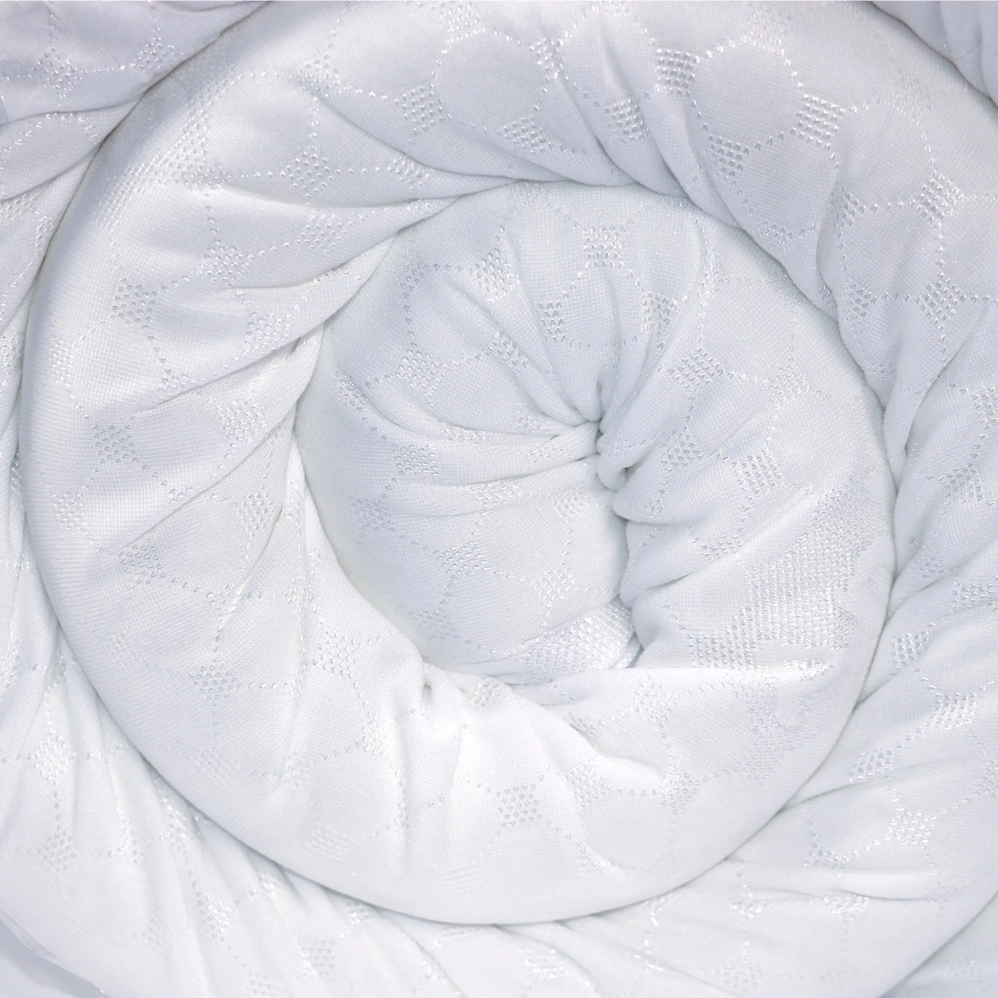 White Memory Foam Mattress Topper - 120x200 with 5cm Thickness
