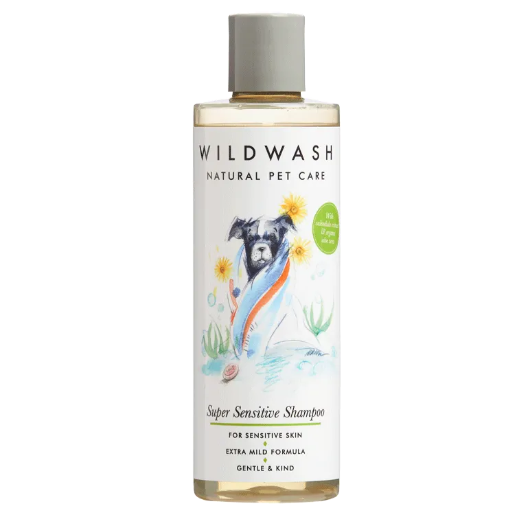 WildWash Pet Super Sensitive Shampoo With Organic Aloe Vera & Calendula For Dogs