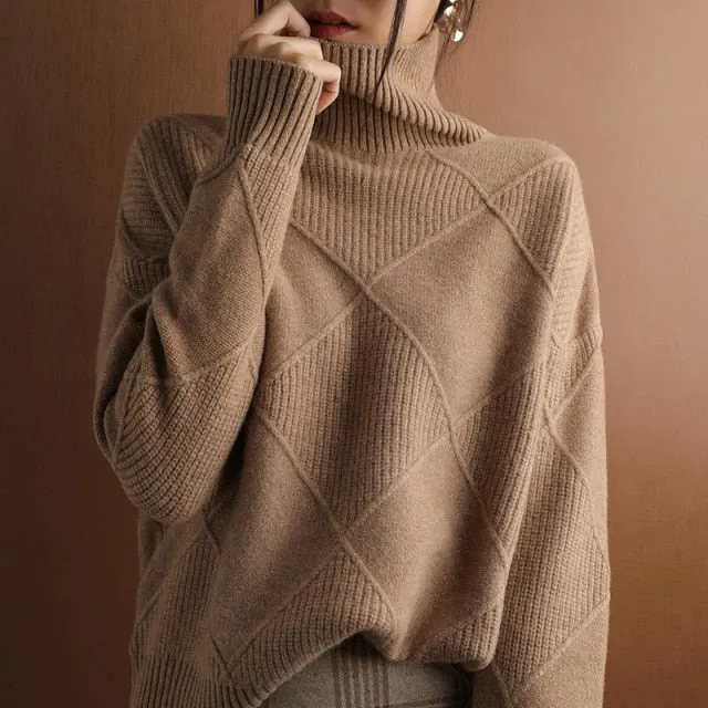 Women’s Cashmere Turtleneck Sweater
