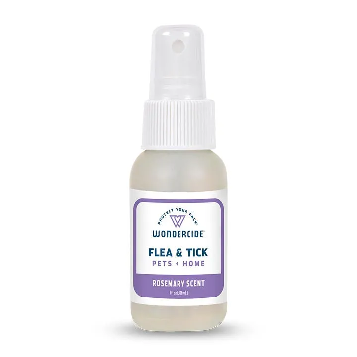 Wondercide Mosquito Flea and Tick Spray for Pets and Home - Cedar & Rosemary - 1 oz Trial Bottle - Case of 12